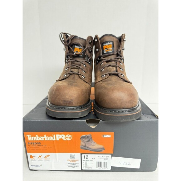 -1422 Timberland Pitboss Steel Safely Toe-US 12 Mens - Picture 2 of 5